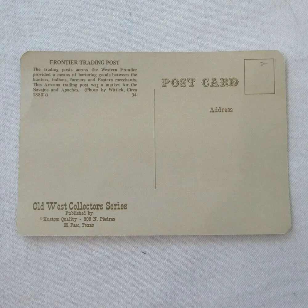Tze-ne-lin Trading Post‎ Postcard Navajo Apache Archie Sweetland Proprietor AZ